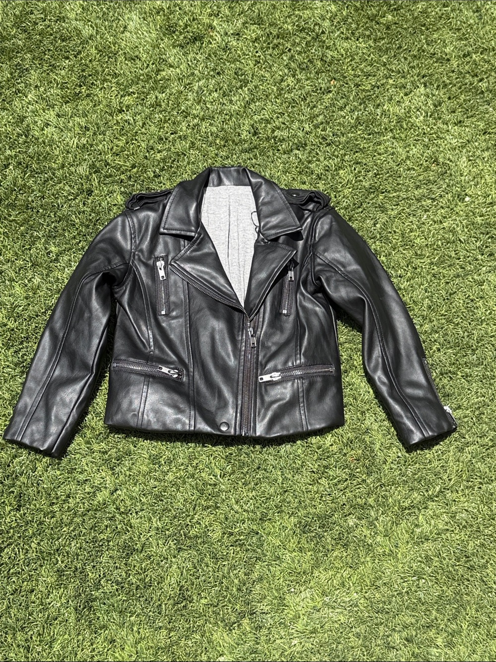 Chaser Black Moto Jacket for Kids